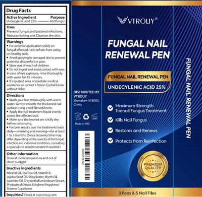 Package Design (Vtrouy Nail Fungus Pen Package)